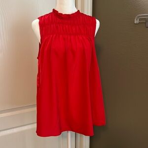 Joie Sleeveless Blouse Red NWT Size Medium